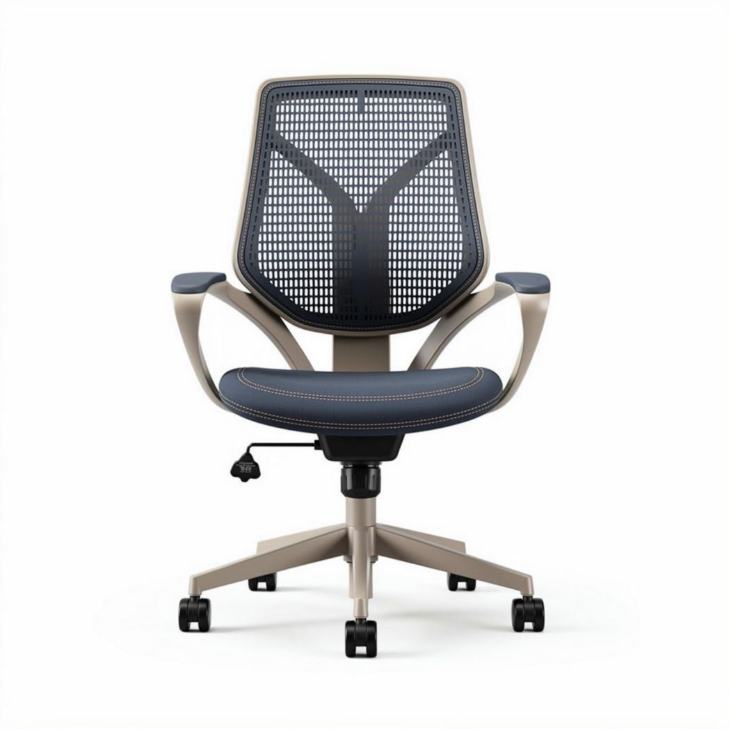 Ergonomic office chair with breathable mesh back and padded seat 60 x 60 x 90cm