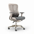 Mesh ergonomic office chair with adjustable arms grey 50 x 60 x 100cm
